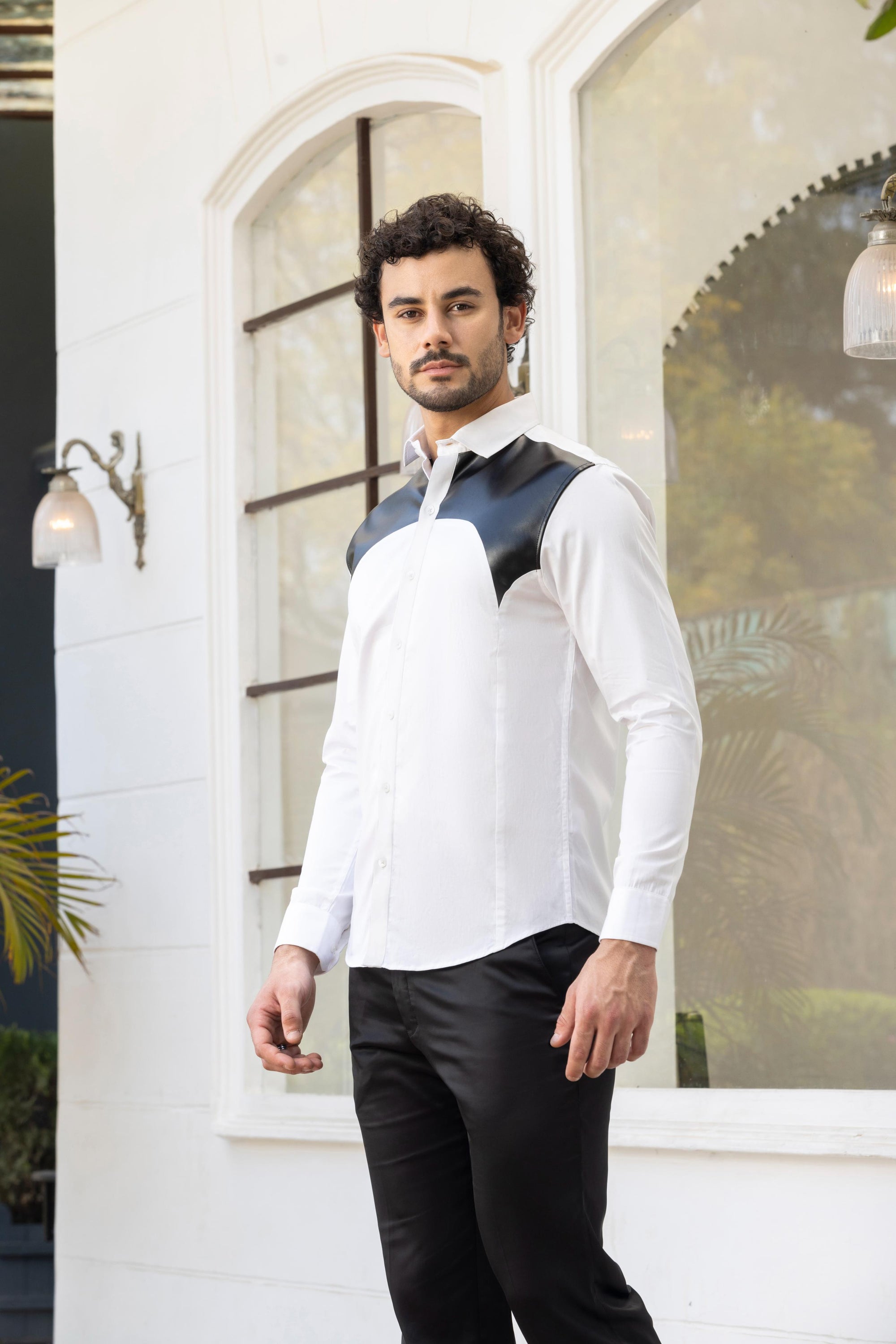 Ivory Fusion Cut And Sew Shirt