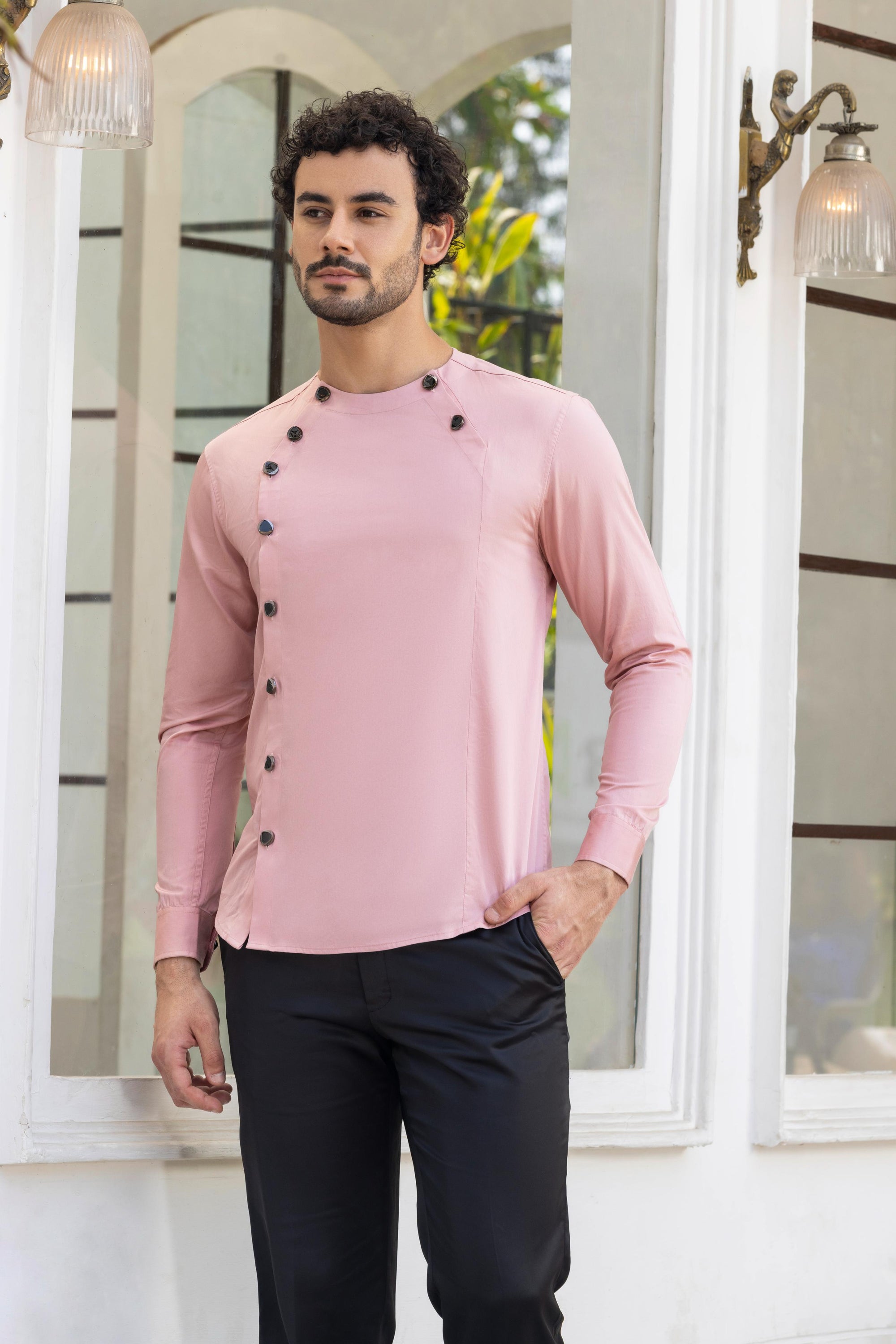 Rosewood Cut And Sew Shirt