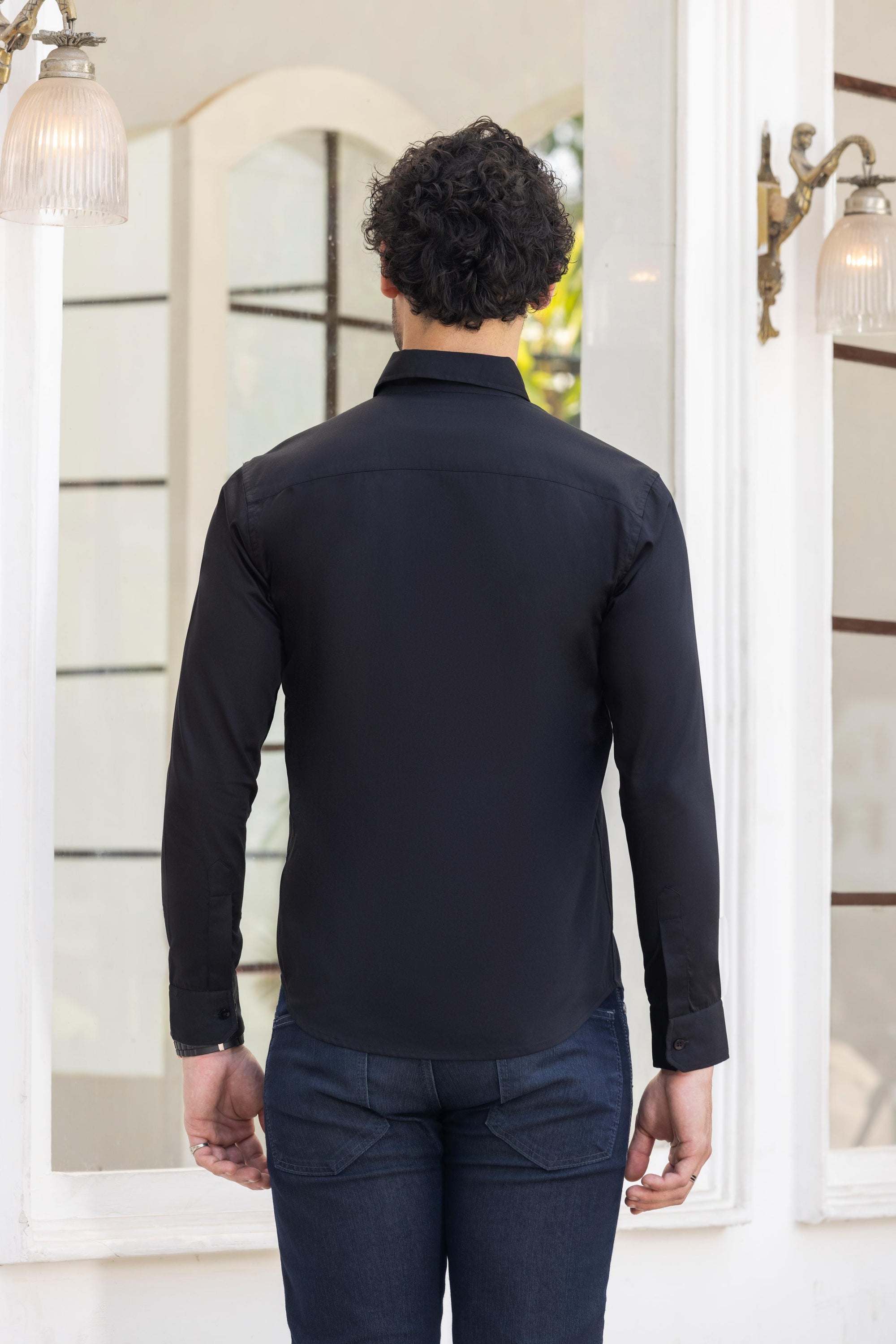 Urbance Elegance Cut And Sew Shirt