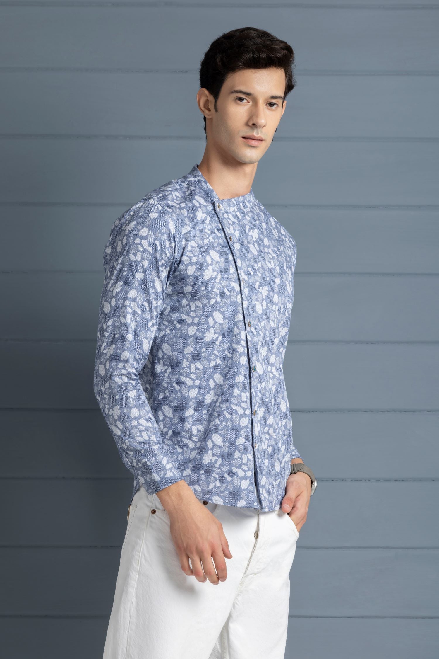 Angrakha In The Sky Cut And Sew Shirt