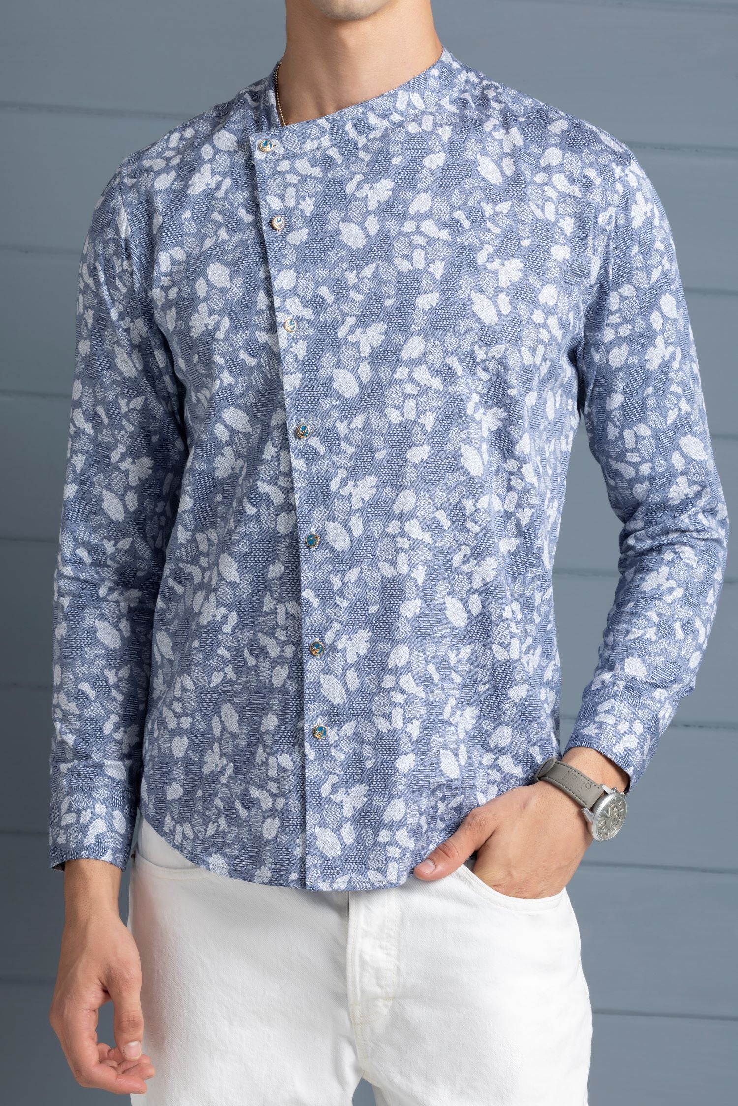 Angrakha In The Sky Cut And Sew Shirt