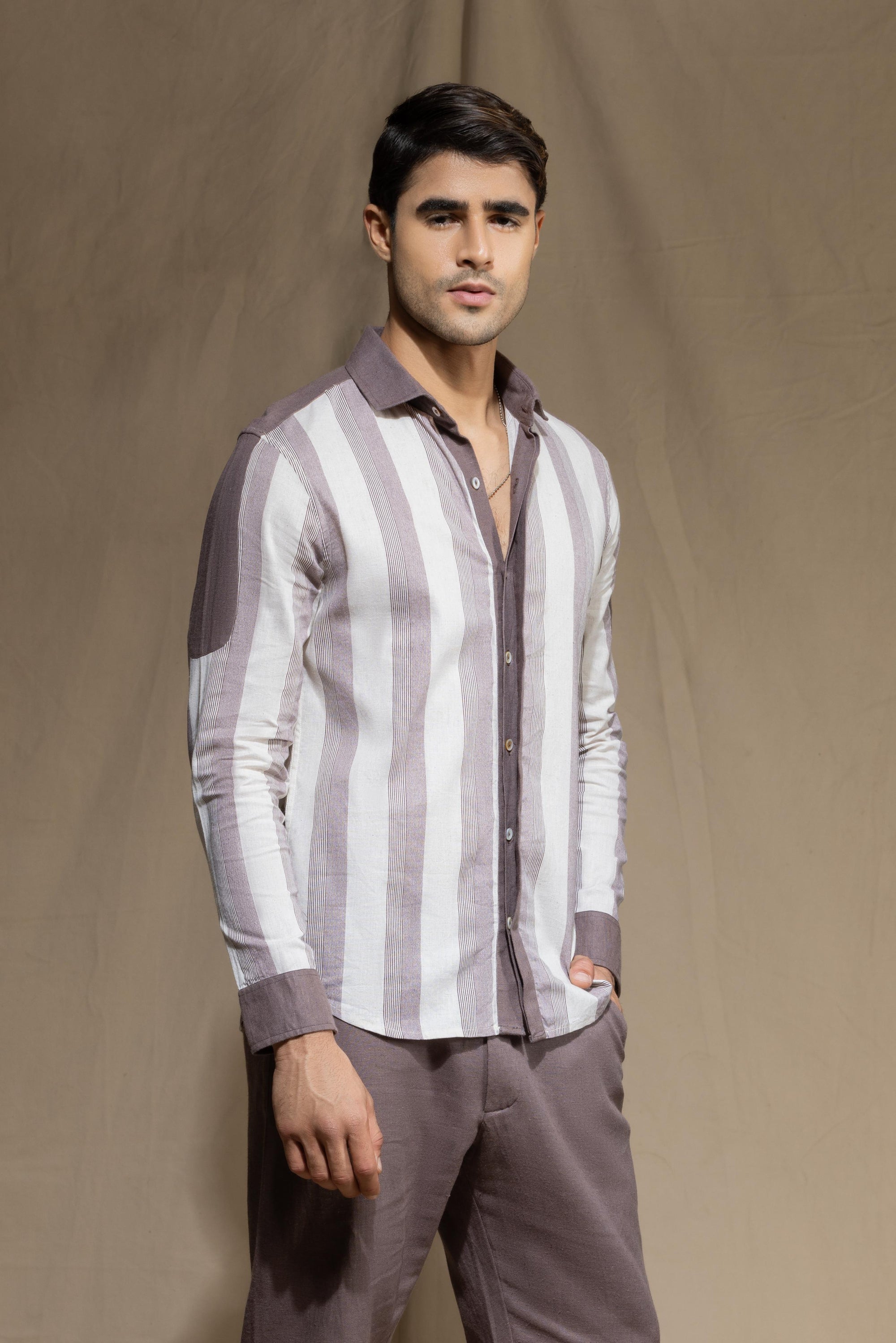 Maroon Stripes co-ord set