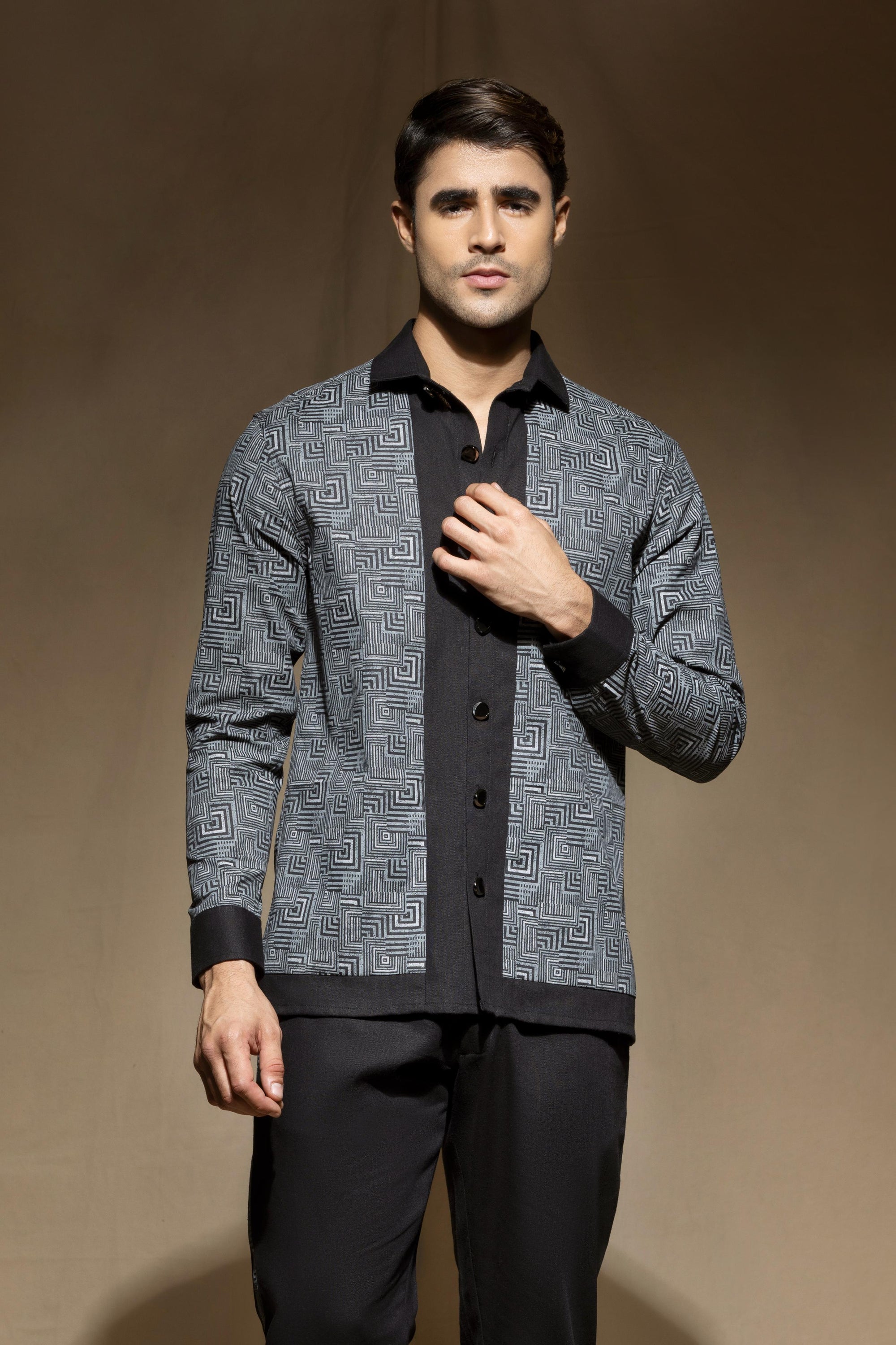 Onyx Linen Shirt