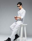Ivory Linen Ensemble Shirt