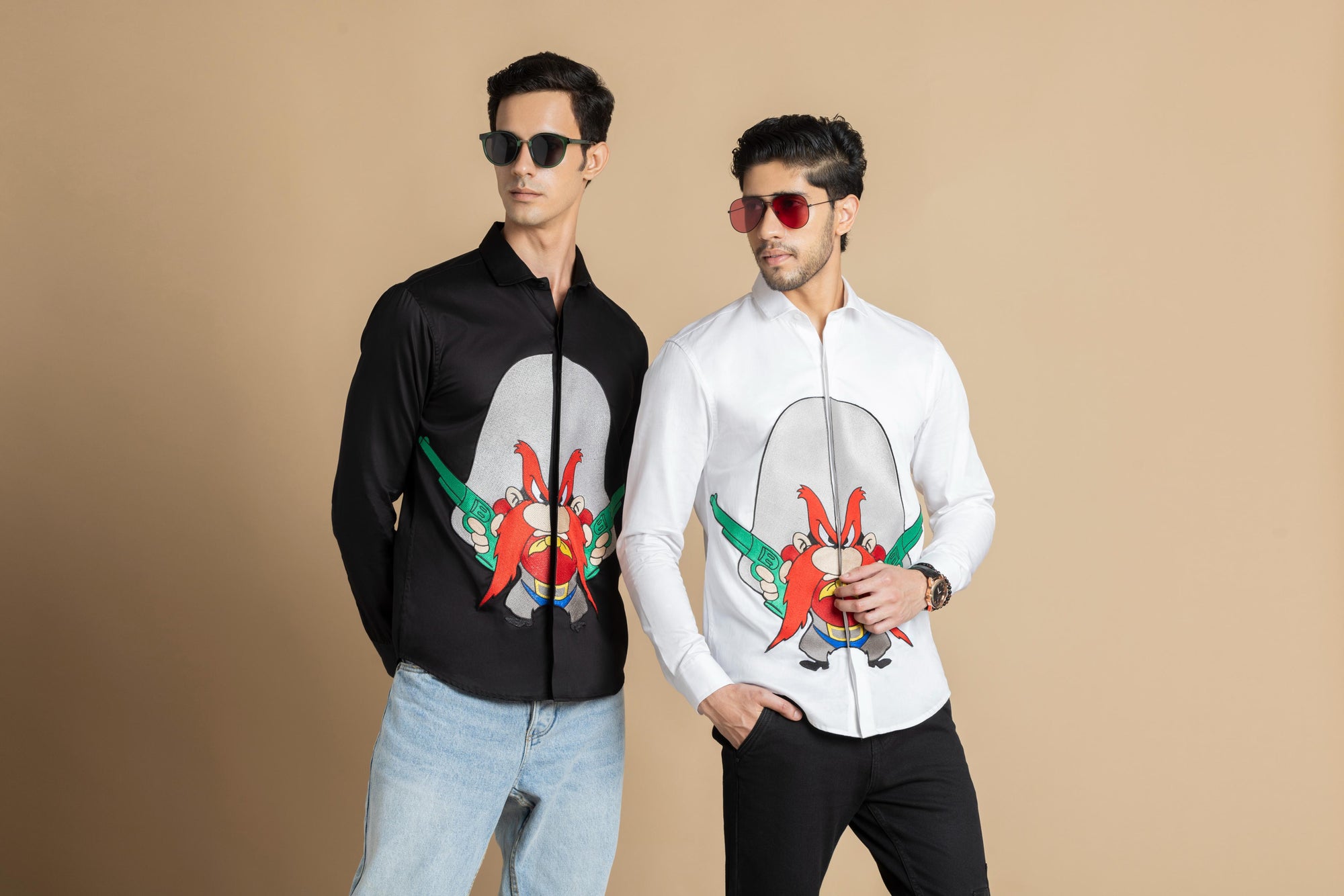 Western Wild Man Embroidered Shirt