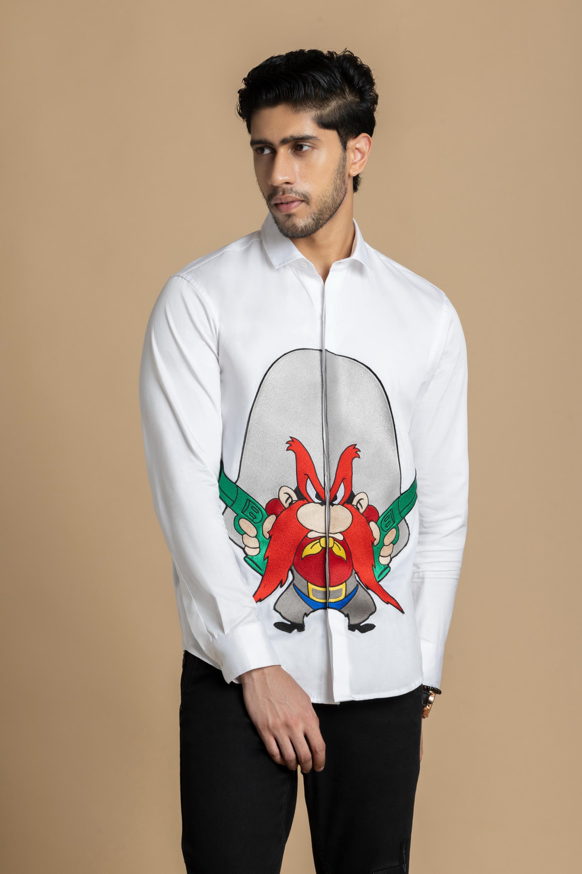 Western Wild Man Embroidered Shirt