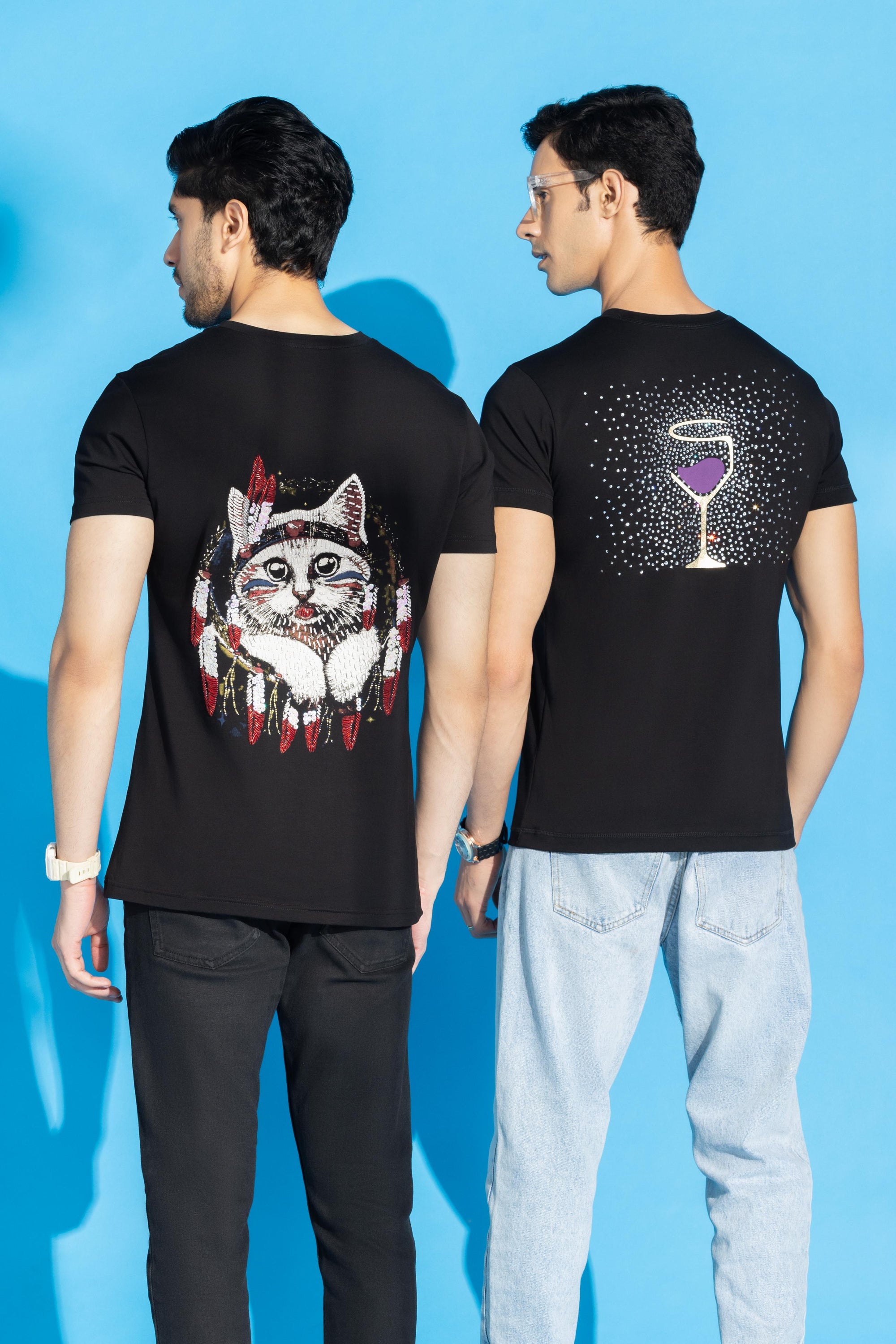 Whiskered Cat T Shirts
