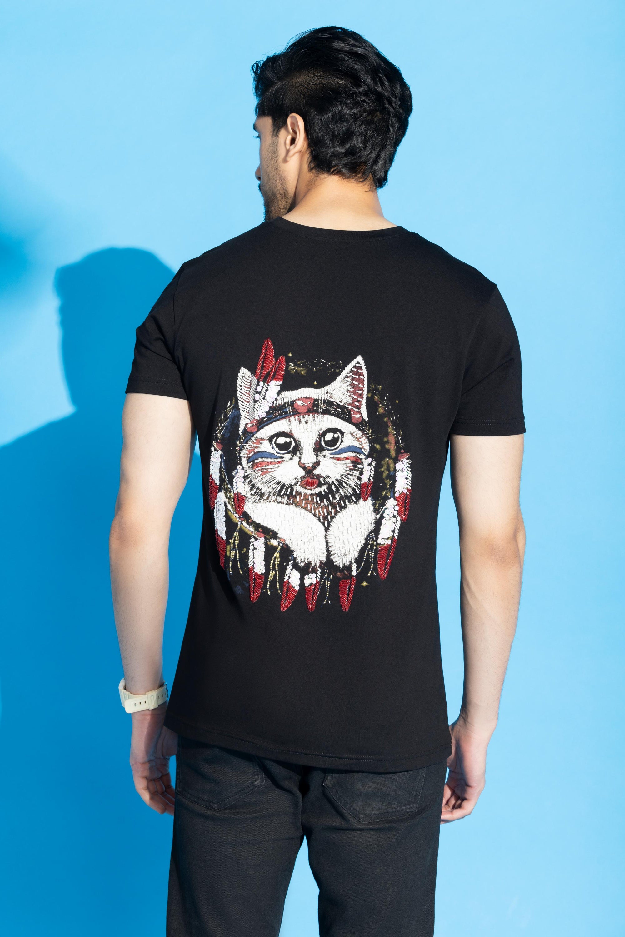 Whiskered Cat T Shirts
