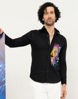 Abstract Lion - Embroidered Shirts
