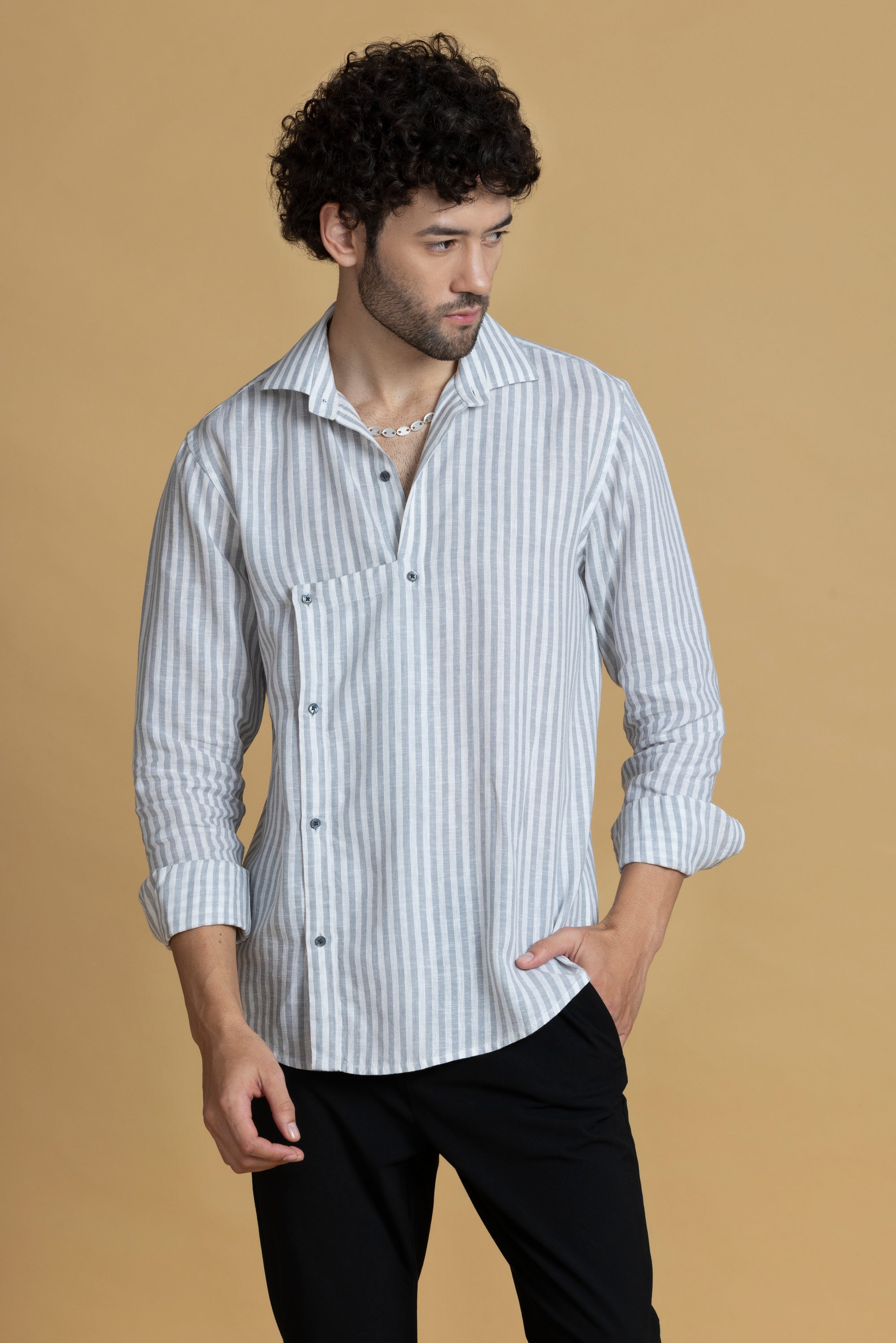 In the Line Shirt - Linen Shirts