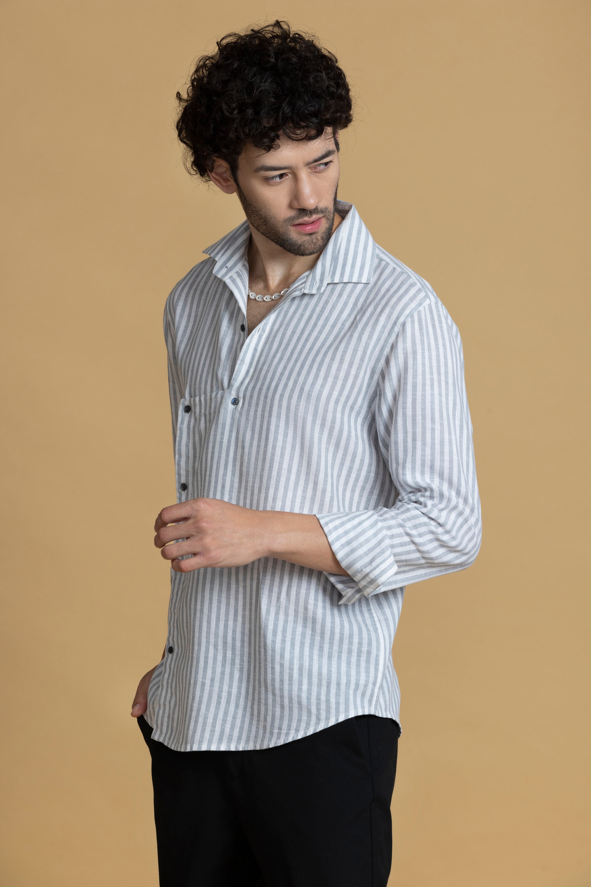 In the Line Shirt - Linen Shirts