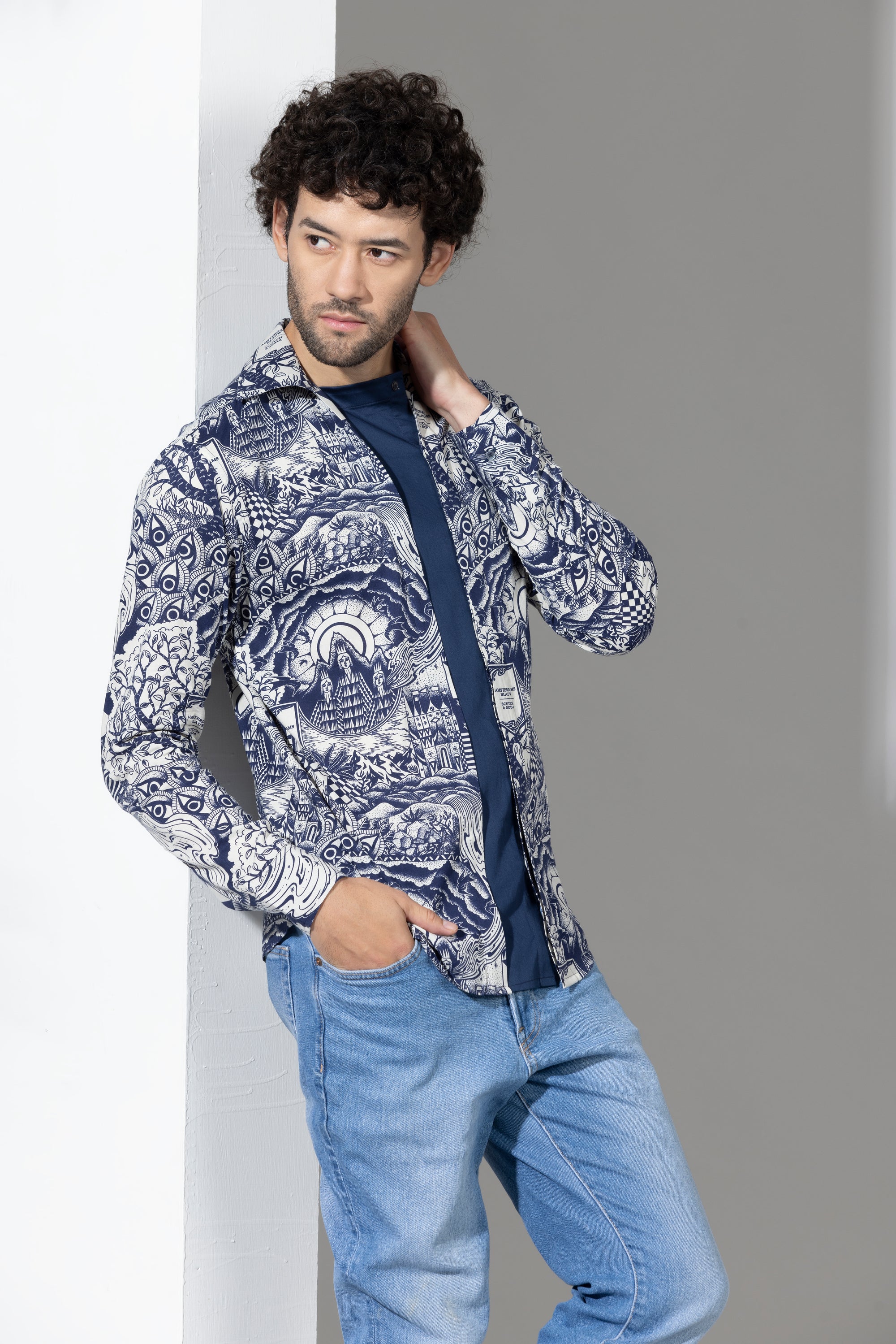 Chromatic Cosmos Cut And Sew Shirt