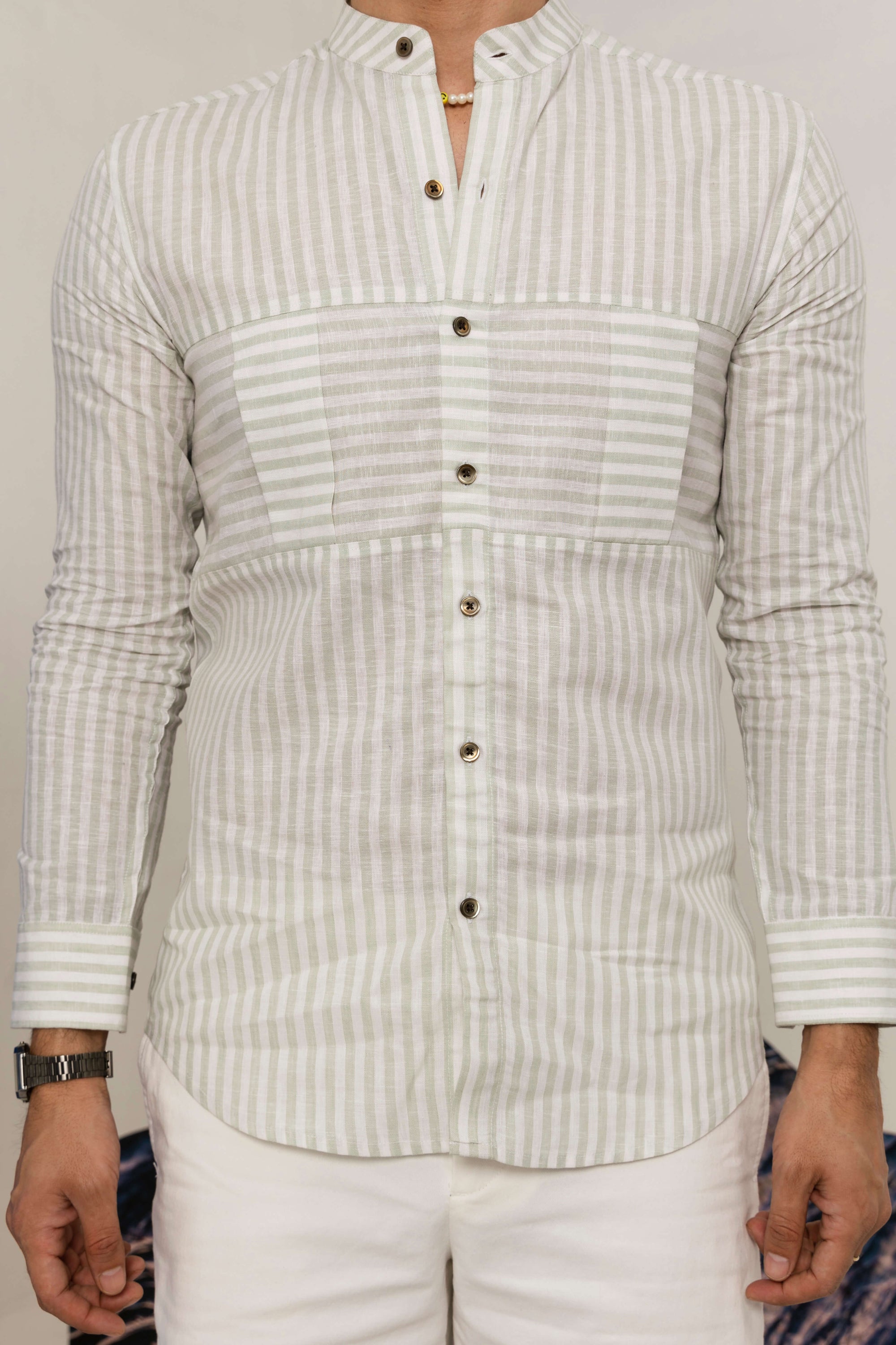 Box Pleated Shirt - Linen Shirts