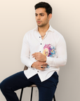 Abstract Lion - Embroidered Shirts