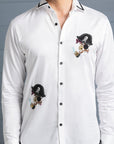 Pirates of Sazvit Shirt - White - Embroidered Shirts