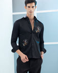 Pirates of Sazvit Shirt - Black - Embroidered Shirts