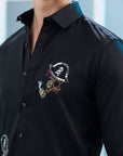 Pirates of Sazvit Shirt - Black - Embroidered Shirts