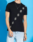 Diamond Perforation T Shirt