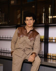 Brown Leather Shirt