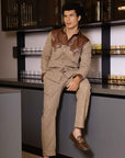 Brown Leather Shirt