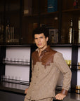 Brown Leather Shirt