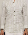 Box Pleated Shirt -  Linen Shirts