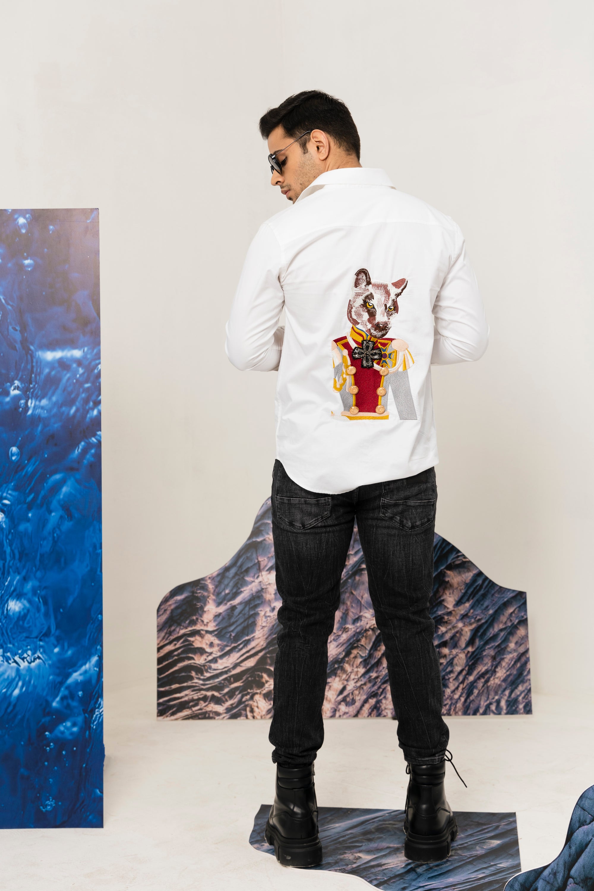 COL. Cat Shirt - Embroidered Shirts