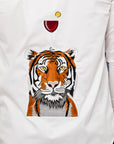 Tiger with a Glass shirt - Embroidered Shirts