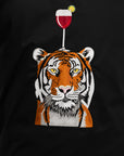 Tiger with a Glass shirt - Embroidered Shirts